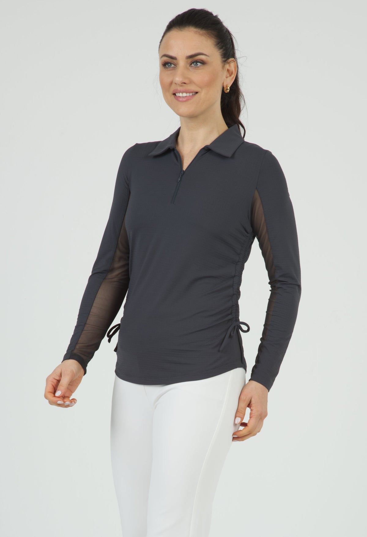 Adjustable Length Long Sleeve Polo - 48000