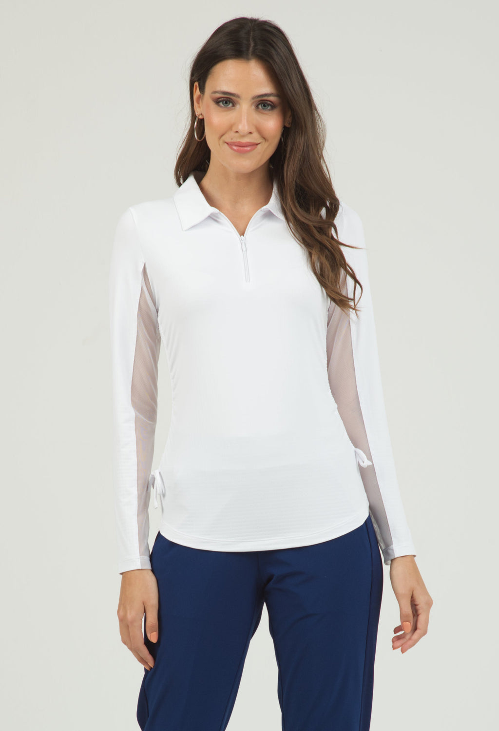 Adjustable Length Long Sleeve Polo - 48000