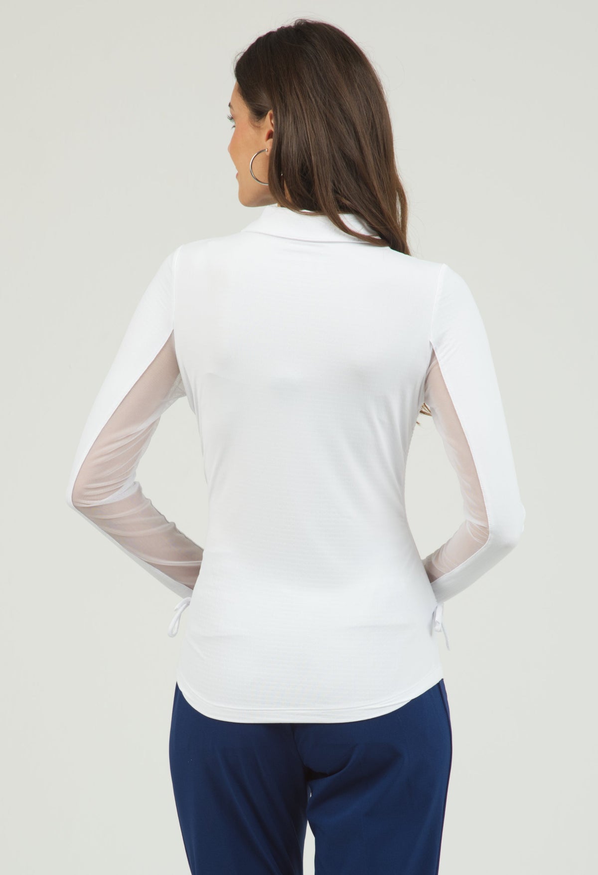 Adjustable Length Long Sleeve Polo - 48000