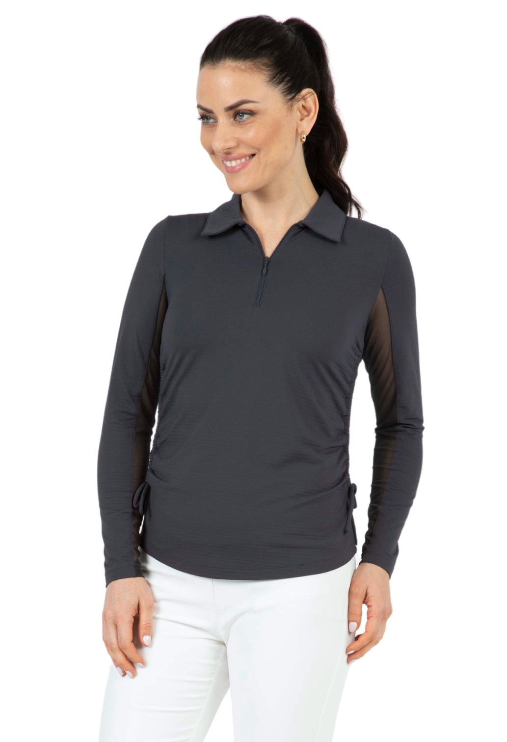 Adjustable Length Long Sleeve Polo - 48000