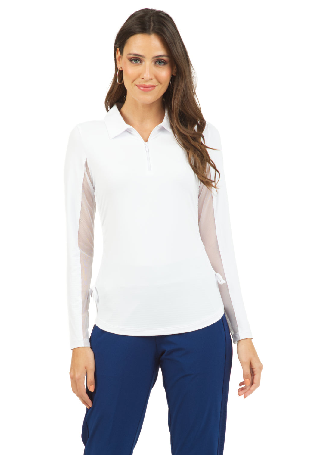 Adjustable Length Long Sleeve Polo - 48000